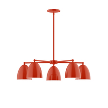 Montclair Light Works CHC417-26 - 5-Light Jill Chandelier, Vermillion
