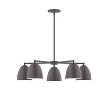Montclair Light Works CHC417-57 - 5-Light Jill Chandelier, Bronze Matte