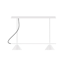 Montclair Light Works CHE421-44-C21 - 2-Light Linear Axis Chandelier
