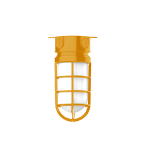 Montclair Light Works FMC050-21 - 5 1/2" Vaportite flush mount ceiling light, Bright Yellow