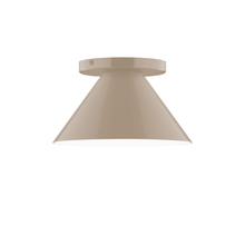 Montclair Light Works FMD421-18 - 8" Pinnacle Flush Mount, Clay