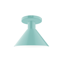 Montclair Light Works FMDX451-48 - 8" Chase Flush Mount, Sea Green