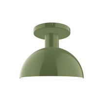 Montclair Light Works FMDX456-22 - 8" Ray Flush Mount, Fern Green