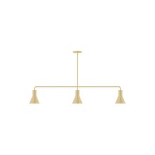 Montclair Light Works MSN436-17 - 3-Light Axis Linear Pendant, Ivory