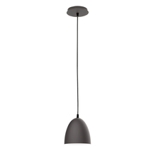 Montclair Light Works PEB417-57 - 6" Jill shade, black cord with canopy, Bronze Matte