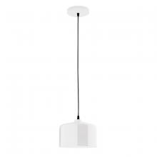 Montclair Light Works PEB419-44-C21 - 8.5" Julia shade, white cord with canopy, White