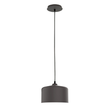 Montclair Light Works PEB419-57-C21 - 8.5" Julia shade, white cord with canopy, Bronze Matte