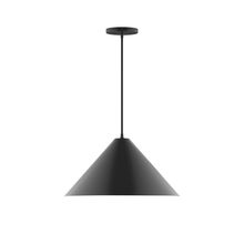Montclair Light Works PEB423-41 - 18" Pinnacle Pendant, Black
