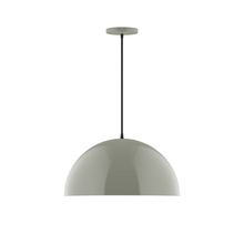 Montclair Light Works PEB433-24 - 18" Arcade Pendant, Moss Green