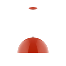 Montclair Light Works PEB433-26 - 18" Arcade Pendant, Vermillion