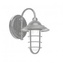 Montclair Light Works SCB052-49 - 8" Vaportite, wall light, Painted Galvanized