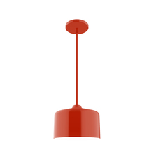 Montclair Light Works STG419-26 - 8.5" Julia Stem Hung Pendant, Vermillion