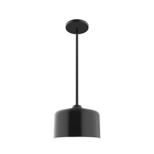 Montclair Light Works STG419-41 - 8.5" Julia Stem Hung Pendant, Black