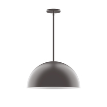 Montclair Light Works STG433-57 - 18" Arcade Stem Hung Pendant, Bronze Matte