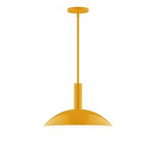 Montclair Light Works STGX476-21 - 16" Glow Stem Hung Pendant, Bright Yellow