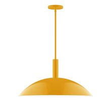 Montclair Light Works STGX477-21 - 24" Glow Stem Hung Pendant, Bright Yellow