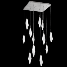 Hammerton CHB0050-12-SN-CC-C01-L3 - Rock Crystal Square 12pc Multi-Pendant