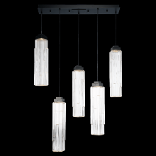 Hammerton PLB0056-05-MB-LC-C01-L1 - Ledgestone Linear 5pc Multi-Pendant