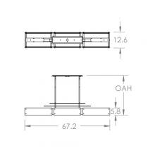 Hammerton PLB0026-0F-GB-SG-001-L3 - Urban Loft Parallel Linear -67-Inch (LED)