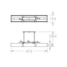 Hammerton PLB0032-0D-GB-IW-001-L3 - Ironwood Linear - 67-Inch (LED)