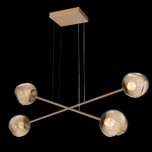 Hammerton PLB0086-M2-NB-ZB-CA1-L3 - Luna Double Moda-Novel Brass-Zircon Inner - Bronze Outer-Stainless Cable-LED 3000K