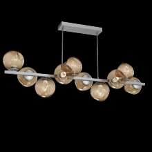 Hammerton PLB0086-T0-CS-GB-001-L1 - Luna 10pc Twisted Branch-Classic Silver-Geo Inner - Bronze Outer-Threaded Rod Suspension-LED 2700K