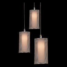 Hammerton CHB0019-08-GP-F-C01-L3 - Uptown Mesh Round 8pc Multi-Pendant