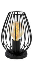 Eglo 49481A - 1 LT Table Lamp w/ Black Finish & Black Metal Shade