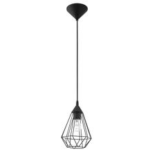 Eglo 94187A - 1 LT Open Frame Geometric Pendant w/ a Matte Black Finish