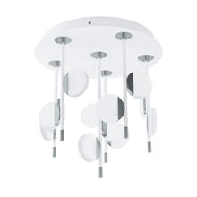Eglo 96968A - 12 LT LED Ceiling Light w/ White & Chrome Finish