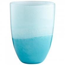 Cyan Designs 07284 - Devotion Vase Sky Blue And White - Small