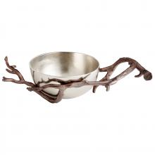 Cyan Designs 09823 - Bough Bowl Nickel And Bronze