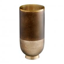 Cyan Designs 10185 - Pemberton Vase Black Onyx And Champagne - Small