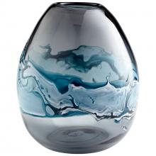 Cyan Designs 10462 - Mescolare Vase Blue And White - Medium