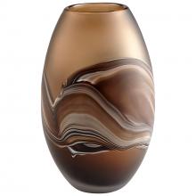 Cyan Designs 10479 - Nina Vase Amber Swirl - Small