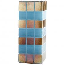 Cyan Designs 10488 - Aurum Vase Irridescent Gold And Blue - Small