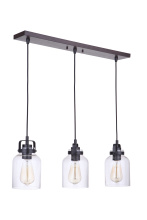 Craftmade 53693-FBDT - 3 Light Pendant