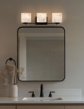Justice Design Group ALR-8443-30-DBRZ - Era 3-Light Bath Bar