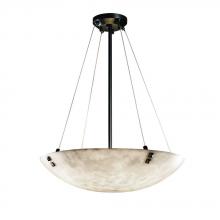 Justice Design Group CLD-9662-35-NCKL-F6 - 24" Pendant Bowl w/ CONCENTRIC CIRCLES FINIALS