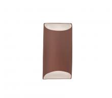 Justice Design Group CER-5750-CLAY - Small ADA Tapered Cylinder Wall Sconce