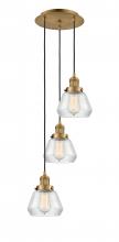 Innovations Lighting 113F-3P-BB-G172 - Fulton - 3 Light - 14 inch - Brushed Brass - Cord hung - Multi Pendant