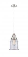 Innovations Lighting 201CSW-PN-G182 - Canton - 1 Light - 6 inch - Polished Nickel - Cord hung - Mini Pendant