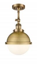 Innovations Lighting 201F-BB-HFS-81-BB - Hampden - 1 Light - 9 inch - Brushed Brass - Adjustable Semi-Flush Mount