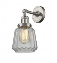 Innovations Lighting 203-SN-G142 - Chatham - 1 Light - 7 inch - Brushed Satin Nickel - Adjustable Sconce