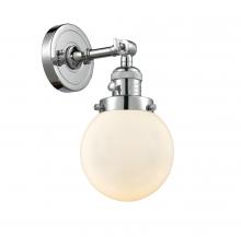 Innovations Lighting 203SW-PC-G201-6 - Beacon - 1 Light - 6 inch - Polished Chrome - Adjustable Sconce