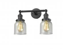 Innovations Lighting 208-OB-G54 - Bell - 2 Light - 16 inch - Oil Rubbed Bronze - Adjustable Bath Vanity Light