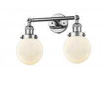 Innovations Lighting 208-PC-G201-6 - Beacon - 2 Light - 17 inch - Polished Chrome - Adjustable Bath Vanity Light