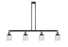 Innovations Lighting 214-BAB-G52 - Bell - 4 Light - 50 inch - Black Antique Brass - Stem Hung - Adjustable Island Light