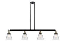 Innovations Lighting 214-BAB-G64 - Cone - 4 Light - 51 inch - Black Antique Brass - Stem Hung - Adjustable Island Light