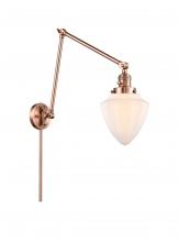 Innovations Lighting 238-AC-G661-7 - Bullet - 1 Light - 7 inch - Antique Copper -Adjustable Swing Arm